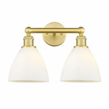 Bristol Glass 2 Light Vanity Light 16.5 Inch Wide by Innovations - 616-2W-BG