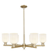 Bridal Veil 6Light Stem Chandelier 11 Inch X 34.75 Inch Wide by Innovations - 716-6CR-G559-5_P