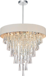 Franca 8 Light Medium Chandelier by CWI - 5523P22C-222222