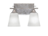 Uptowne 2 Light Vanity Light 10.75 Inch Length by Toltec - 132--9-1075