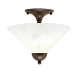Any 2 Light 11.5 Inch Tall Semi Flush Mount by Toltec - 120-12115