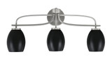 Cavella 3 Light Vanity Light with Metal Shade 26.25 Inch Length by Toltec - 3913-426