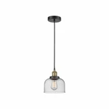 Bell 1 Light Small Cord Hung Pendant 9.5 Inch Tall by Innovations - 616-1PH-G7