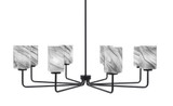 Sandia 8 Light Chandelier 12 Inch Tall and 41.25 Inch Wide by Toltec - 6208-12-4125