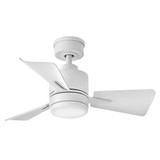 Atom 3 Blade Dual Mount Ceiling Fan with Light Kit 30 Inch Wide by Hinkley - 906030-LDA