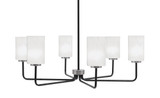 Sandia 6 Light Chandelier 11.25 Inch Tall and 33.75 Inch Wide by Toltec - 6206-1125-3375