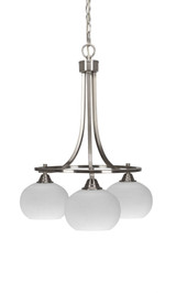 Paramount 3 Light Small Chandelier by Toltec 3413-BN-212 - 3413-BN-212