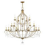 Chesterfield 20 Light Oversized Chandelier by Livex - 6439