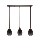 Any 3 Light Steel Linear Pendant by Toltec - 25-5-825-24