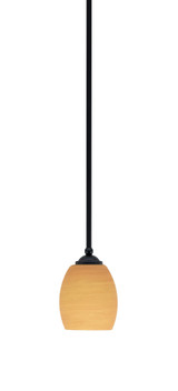 Zilo 1 Light Stem Hung Mini Pendant 7 Inch Tall by Toltec - 560-MB-615