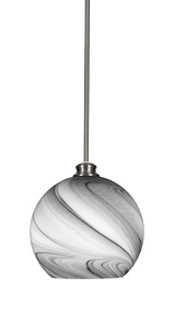 Kimbro 1 Light Medium Stem Hung Pendant 12 Inch Tall by Toltec - 71-BN-4369