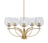 Cavella 5 Light Medium Chandelier by Toltec 3905-GP-4810 - 3905-GP-4810