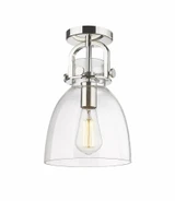 Newton Bell 1 Light Arched Flush Mount 8 Inch Wide by Innovations - 410-1F-G412-8