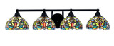 Paramount 4 Light Vanity Light 32.75 Inch Length by Toltec - 3424-65-93