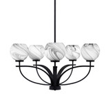 Cavella 5 Light Medium Chandelier by Toltec 3905-MB-4100 - 3905-MB-4100