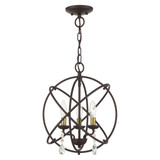 Aria 3 Light Small Chandelier by Livex - 40904