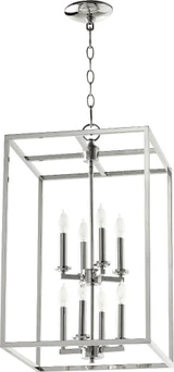 Cuboid 8 Light Medium 2 Tier Pendant by Quorum - 6731-8