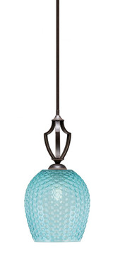 Zilo 1 Light Stem Hung Mini Pendant 13.5 Inch Tall X 6 Inch Wide by Toltec - 561-49-0
