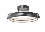 Rave 22W 1 LED 14 Inch Wide Dual Ring Flush Mount by Abra - 30082FM