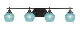 Odyssey 4 Light Bath Bar 8.5 Inch Tall and 39.25 Inch Length by Toltec - 2614-46-2