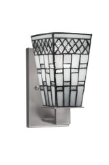 Apollo 1 Light Art Glass Wall Sconce 9.25 Inch Tall by Toltec - 581-5-925-