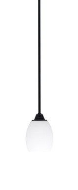 Paramount 1 Light Stem Hung Mini Pendant 10 Inch Tall by Toltec - 3401-MB-615