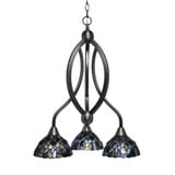 Bow 3 Light Small Chandelier by Toltec 263-182625 - 263-182625