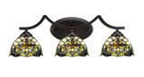 Zilo 3 Light Vanity Light 24 Inch Length by Toltec - 553-24-85