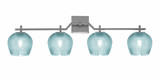 Corbin 4 Light Bath Bar 10 Inch Tall and 35.75 Inch Length by Toltec - 2314-10-3575