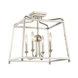 Sylvan 4 Light 16 Inch Wide Classic Flush Mount by Crystorama - 2243-NOSHADE