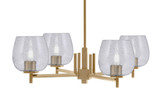 Franklin 4 Light Chandelier 8 Inch Tall and 28 Inch Wide by Toltec - 1204-8-28