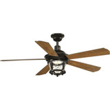 Smyrna Wide Ceiling Fan 1 Light Wall Control 52 Inch wide by Progress - P2576