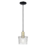 Niagara 1 Light Cord Hung Mini Pendant 9.33 Inch X 6.5 Inch by Innovations - 716-1P-G402