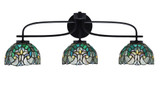 Cavella 3 Light Vanity Light 28 Inch Length by Toltec - 3913-MB-9925