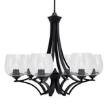 Zilo 6 Light Large Chandelier by Toltec 566-DG-4810 - 566-DG-4810