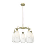 Brookhaven Almond 5Light Stem Hung Chandelier 24.5 Inch Wide by Innovations - 516-5CR-G480-6