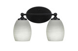 Capri 2 Light Vanity Light 13.75 Inch Length by Toltec - 5912-9251375