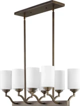 Atwood 8 Light Mini Island Chandelier by Quorum - 6596-8