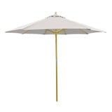 9 Foot Wood Pulley Lift Octagon Market Umbrella by Galtech - 132
