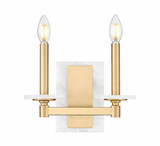 Clay Las 2 Light Wall Sconce 9 Inch Tall and 11 Inch Wide by BSH - 372-BEL-1374830