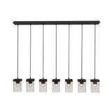 Nouvelle 7 Light Mini Linear Pendant by Toltec - 3217-4-8-48