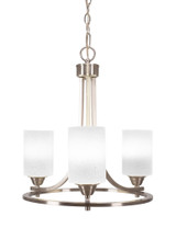 Paramount 3 Light Small Chandelier by Toltec 3403-BN-310 - 3403-BN-310