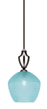 Zilo 1 Light Stem Hung Mini Pendant 15.5 Inch Tall X 7 Inch Wide by Toltec - 561-49-2