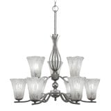 Revo 9 Light Small Chandelier by Toltec 249-1622 - 249-1622