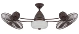 Bellows II - 48 Inch Dual Head Ceiling Fan by Craftmade - BW248