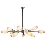 Glacier 15 Light Chandelier 17 Inch Tall and 53 Inch Wide by Kanova - KCH0114-15