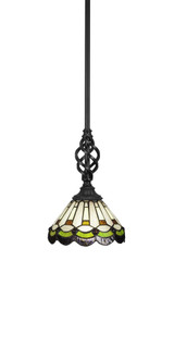 Elegante 1 Light Small Pendant 11.75 Inch Tall by Toltec - 80-7-1175