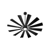 Cirque 12 Blade Patio Fan with Light Kit 60 Inches Wide by Quorum  - 46012