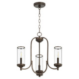 Collins 3 Light Small Chandelier by Quorum - 6044-3