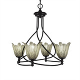 Capri 4 Light Medium Chandelier by Toltec 904-232522 - 904-232522